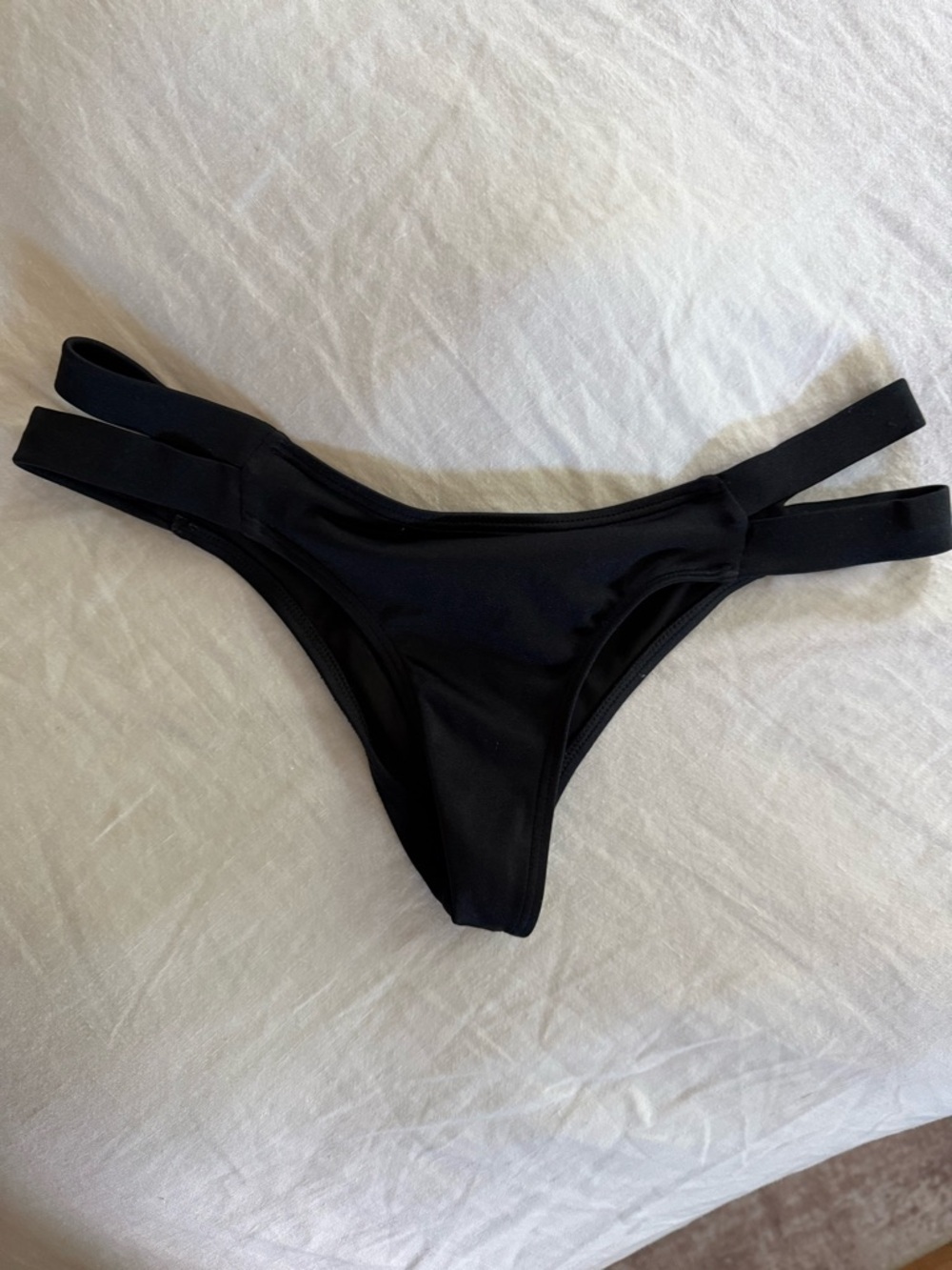 Victoria's Secret Black Strappy Bikini Bottom